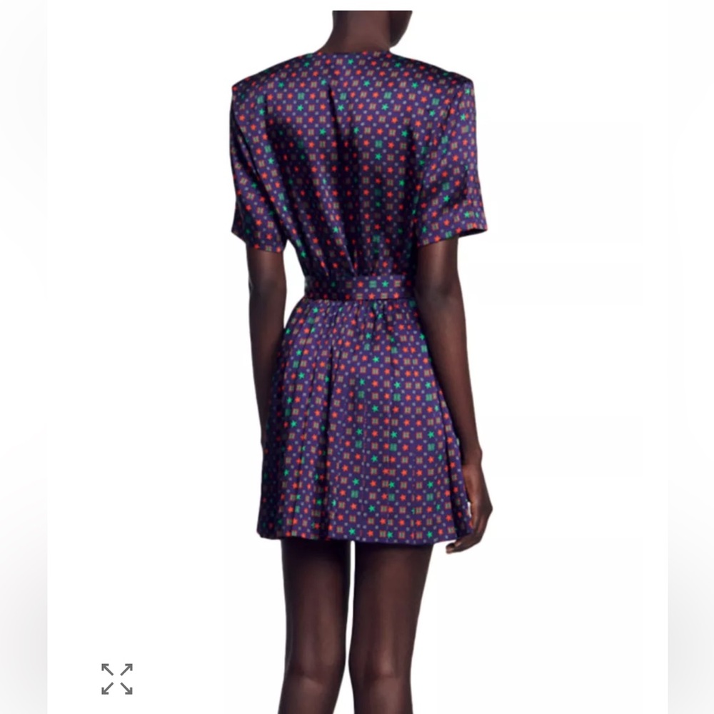 New SANDRO Curry Satin Romper - Picture 7 of 7